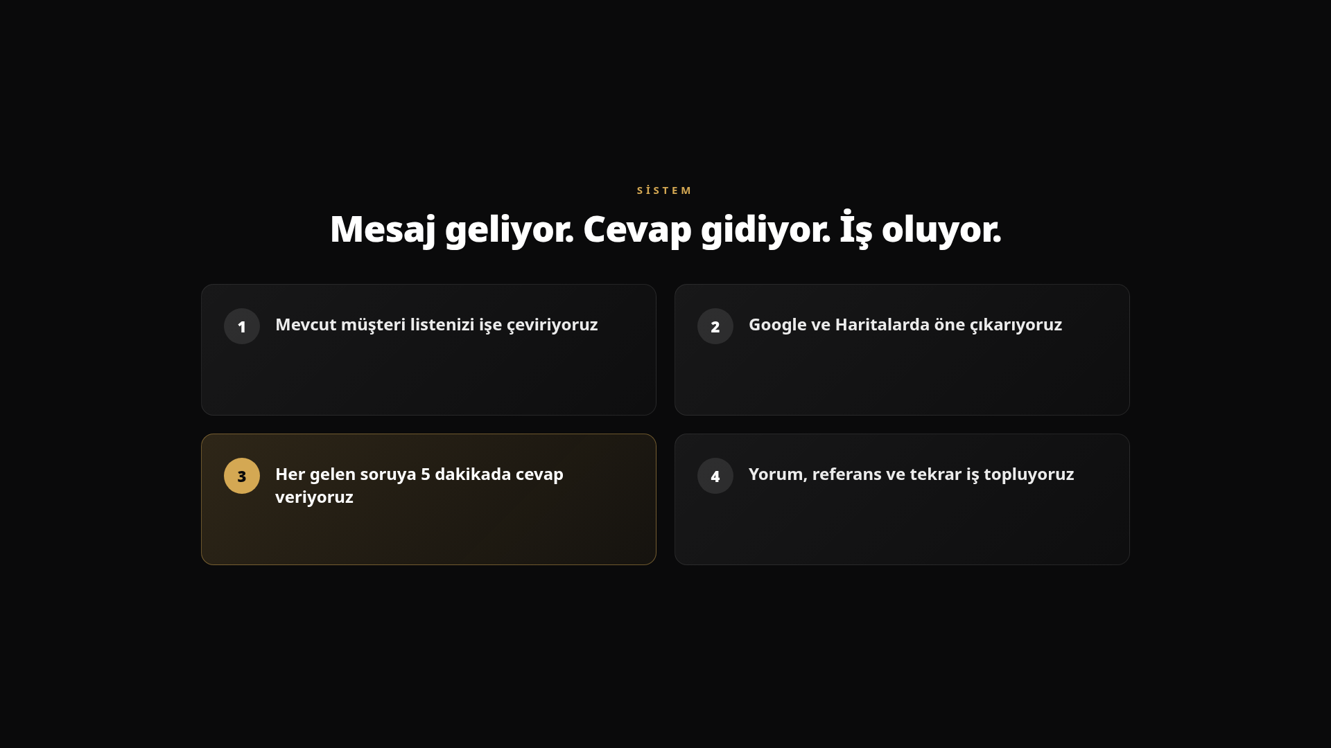 Dört adımlı hizmet plaketi
